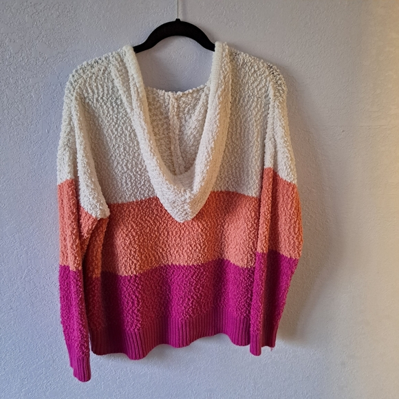 Maurices pink striped cozy sweatshirt - Picture 6 of 6